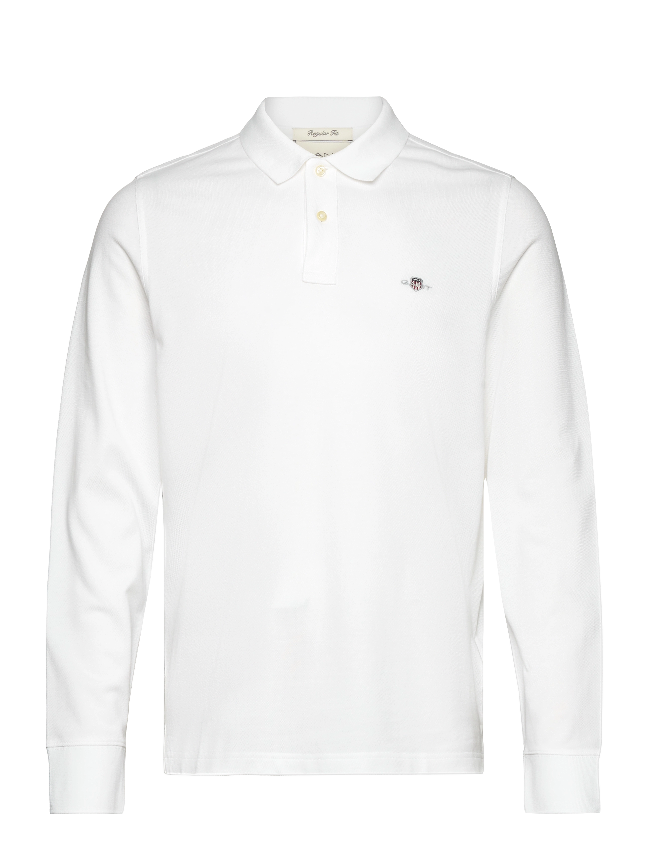 GANT Lange Ärmel Polo Shirt Weiß - XXXL - Herren