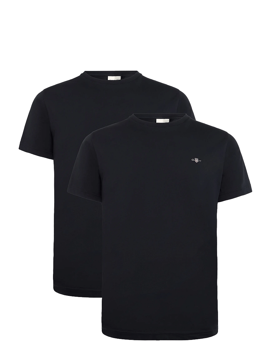 Gant - 2-Pack Shield T-Shirt - t-särkide multipakk - black - 0
