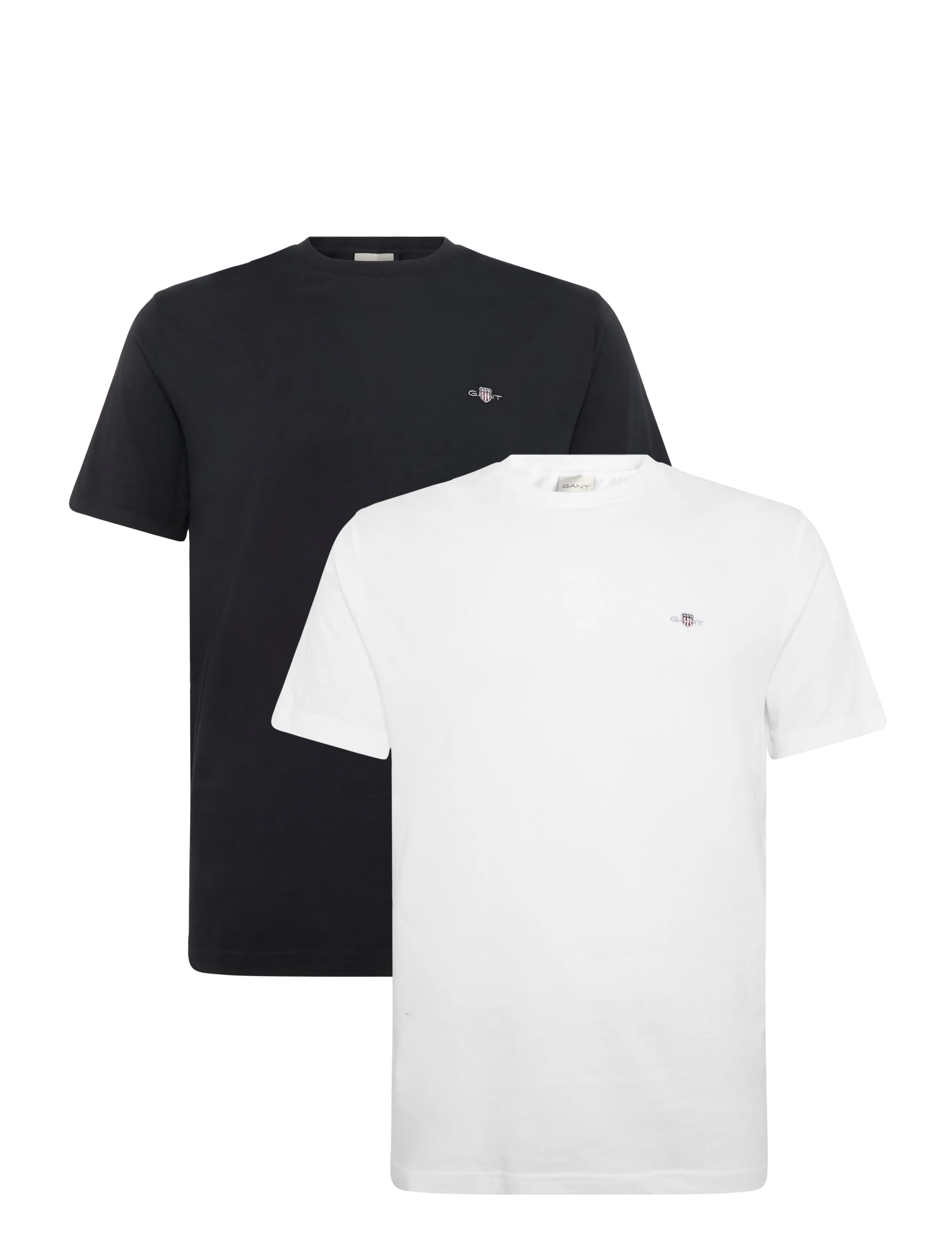 Gant 2-Pack Shield T-Shirt - Nyheter - BLACK / WHITE / black