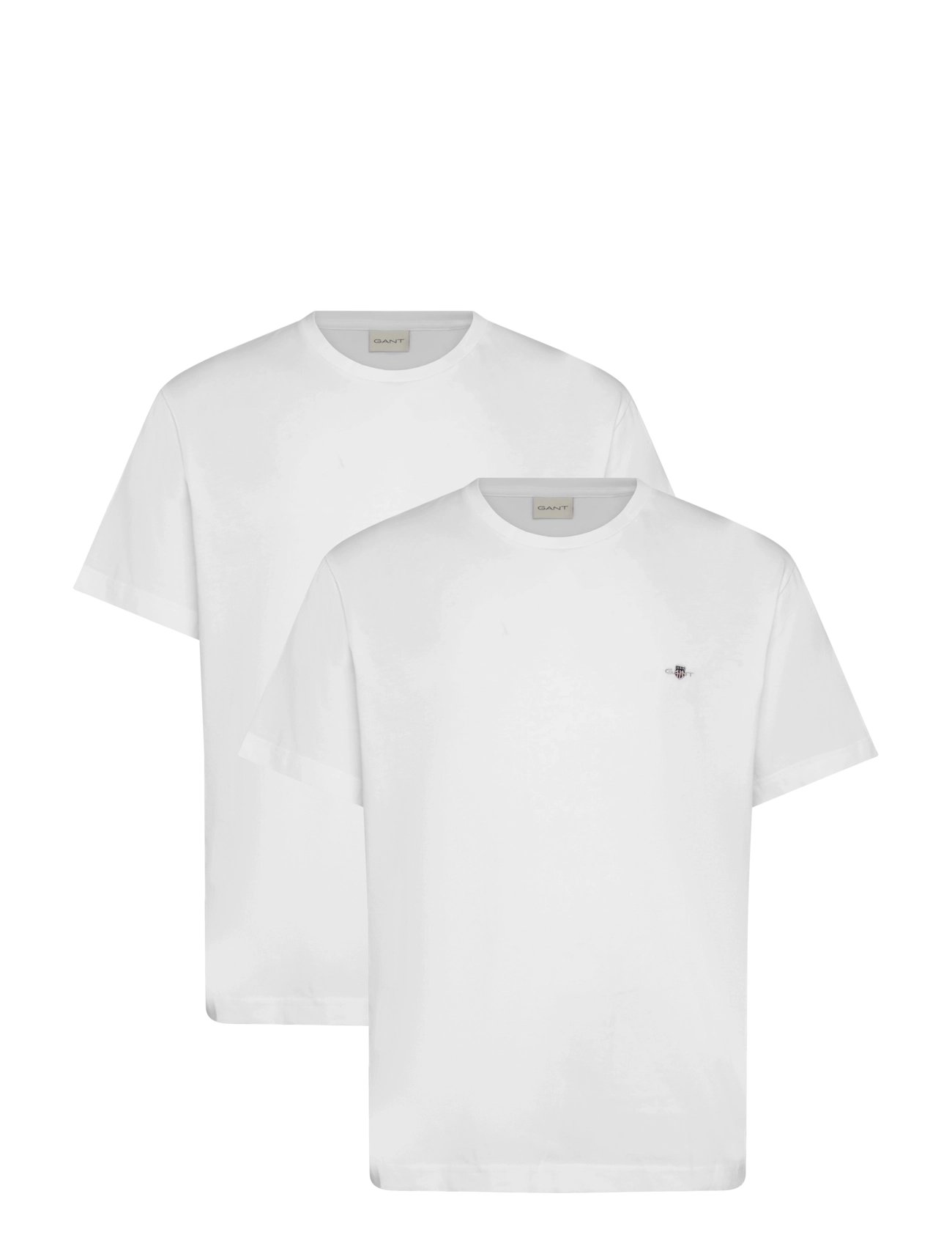 Gant 2-Pack Shield T-Shirt - Kurzärmelige T-Shirts - WHITE / white