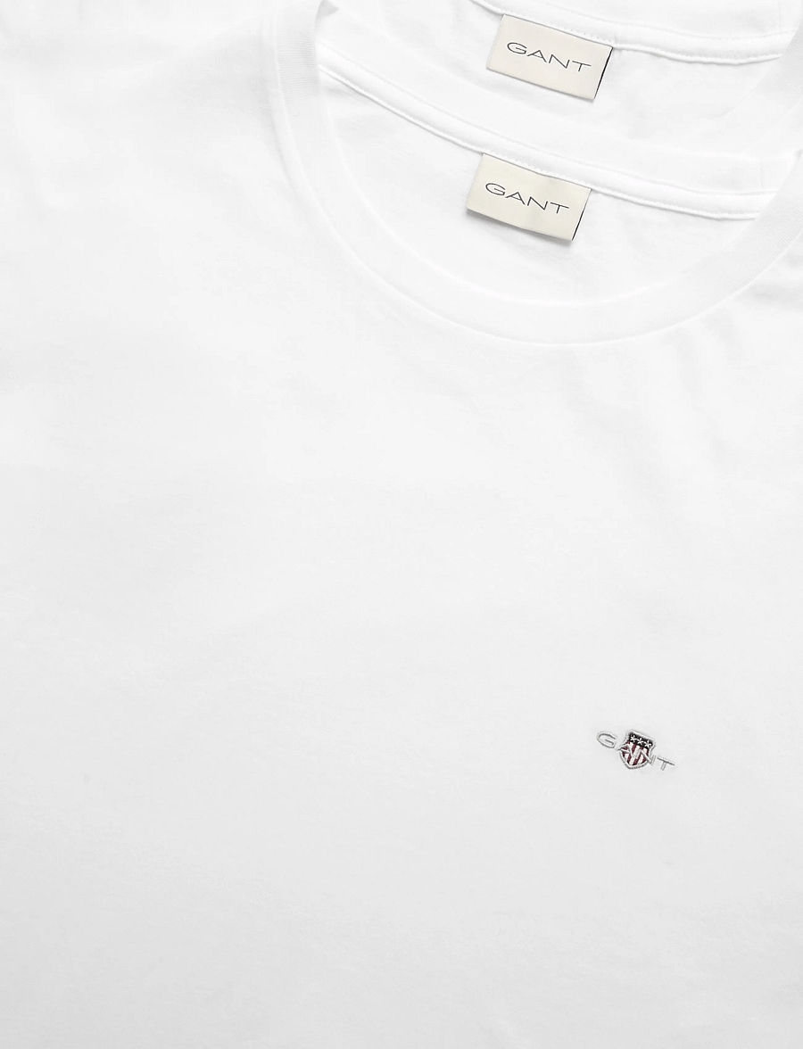 Gant - 2-Pack Shield T-Shirt - t-shirts im multipack - white - 2