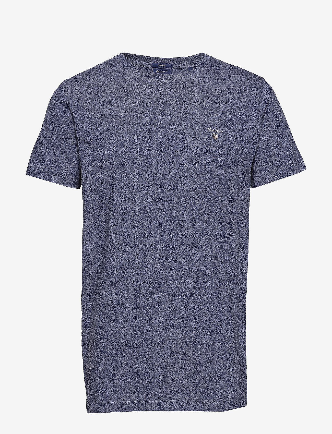 GANT - ORIGINAL SS T-SHIRT - t-shirts - dark jeansblue melange - 0