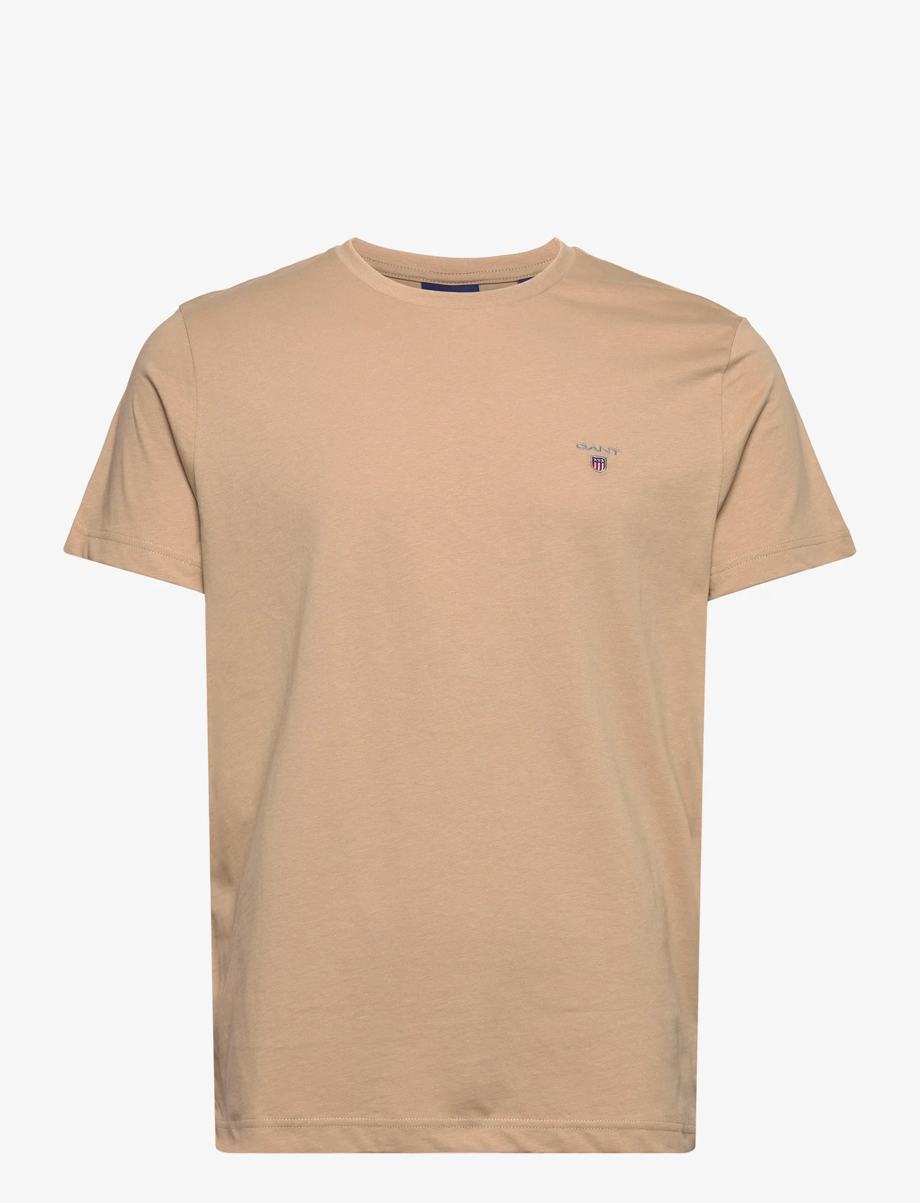 GANT - ORIGINAL SS T-SHIRT - t-shirts - hazelwood beige - 0