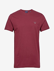 GANT - ORIGINAL SS T-SHIRT - basic t-shirts - port red - 0