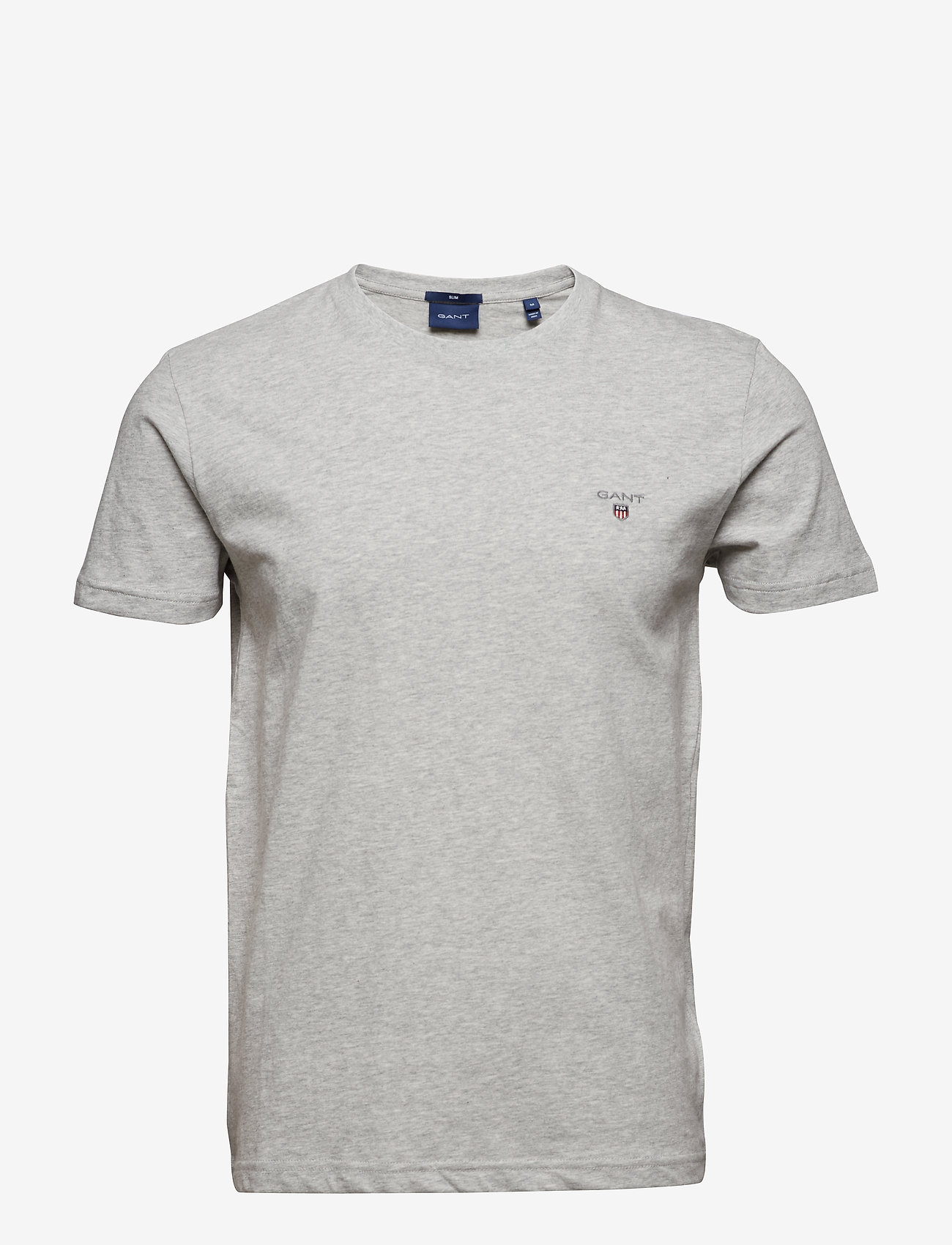 Gant - ORIGINAL SLIM T-SHIRT - light grey melange - 0