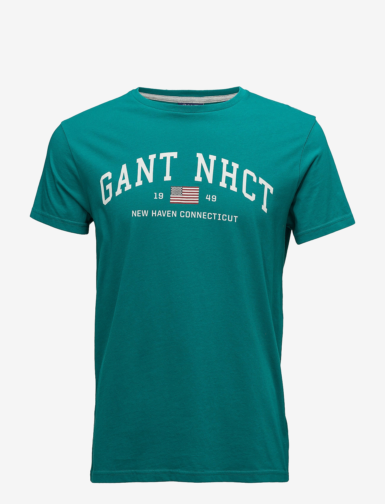 GANT - O1. NHCT SS T-SHIRT - emerald green - 0