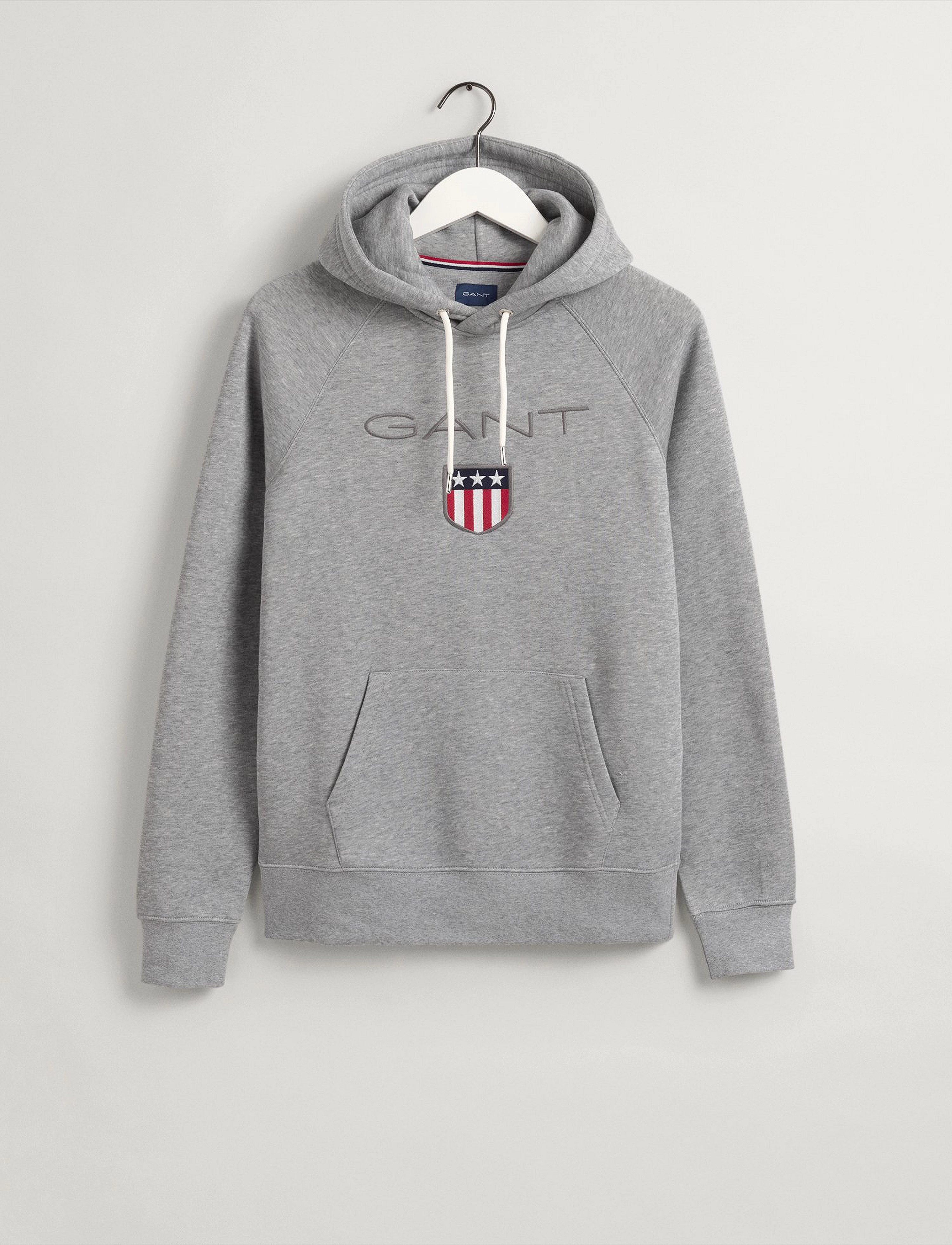 GANT - SHIELD HOODIE - grey melange - 5