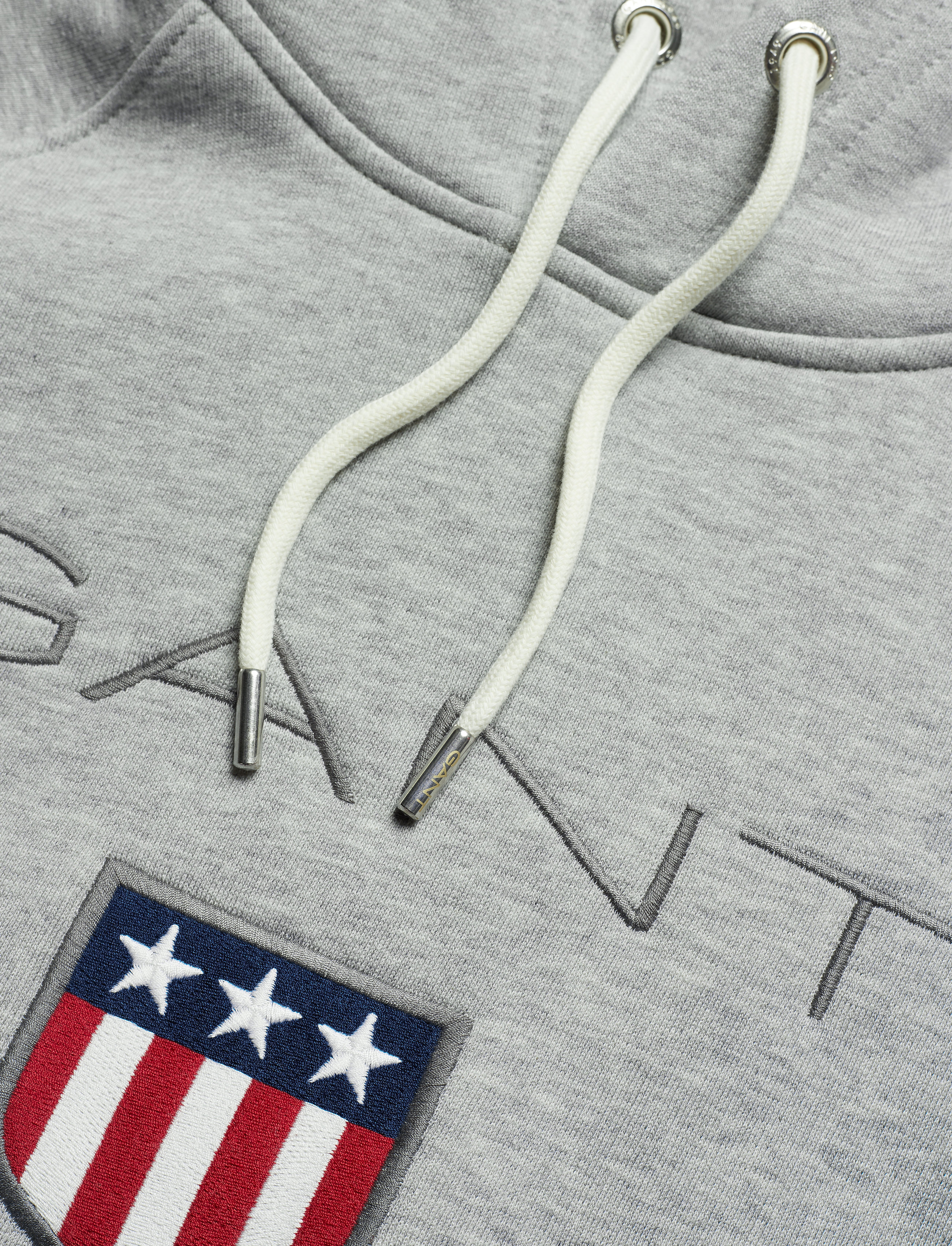 GANT - SHIELD HOODIE - grey melange - 2