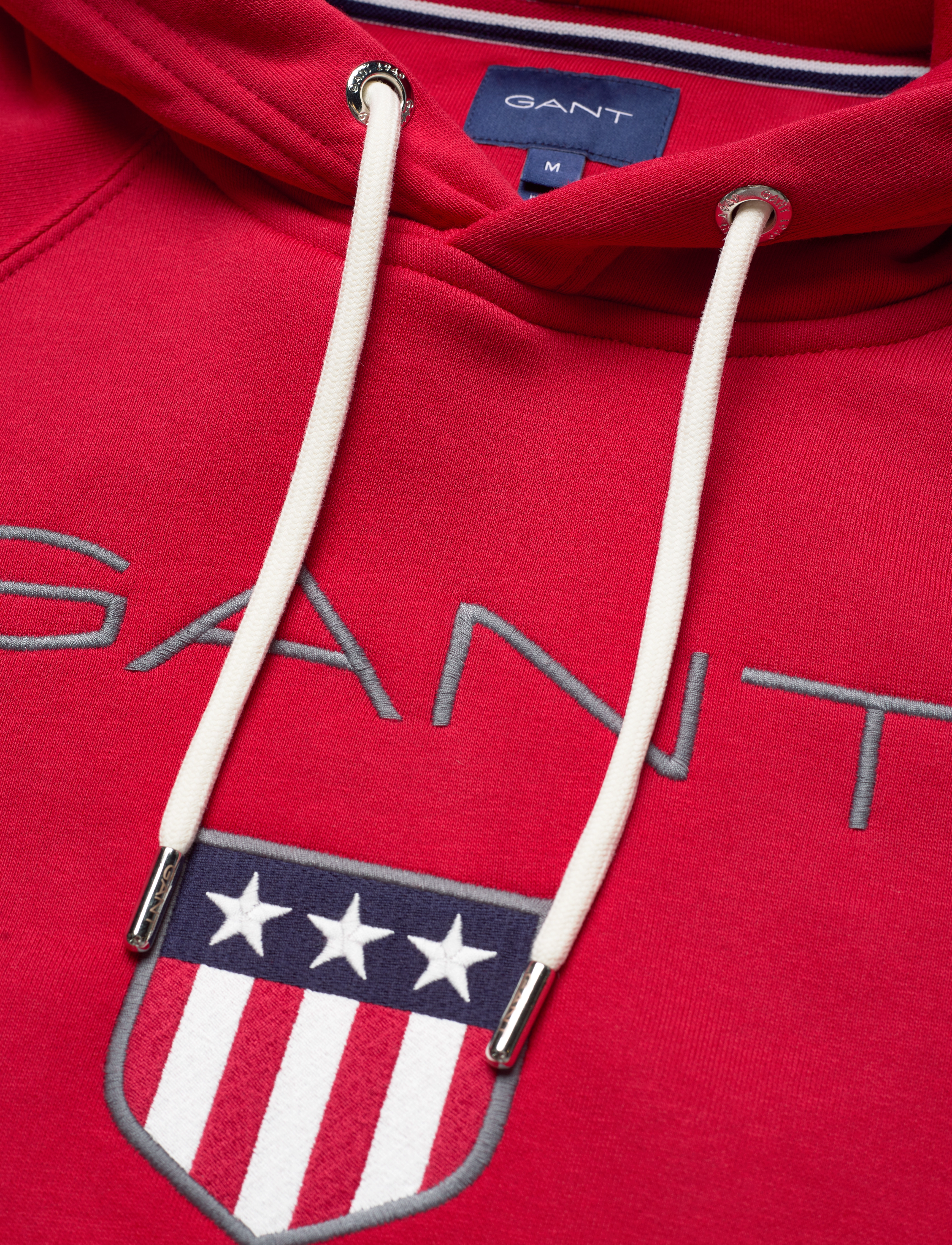 GANT - SHIELD HOODIE - ruby red - 2