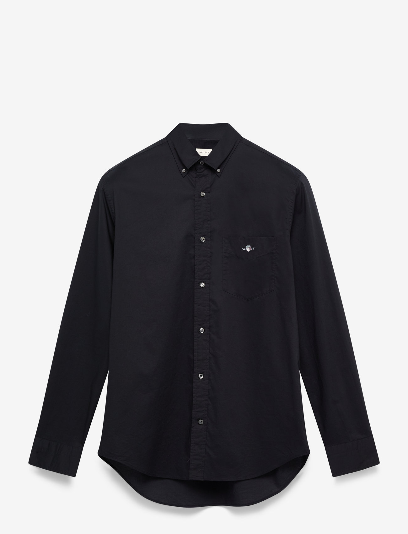 GANT - REG CLASSIC POPLIN SHIRT - basic skjortor - black - 1