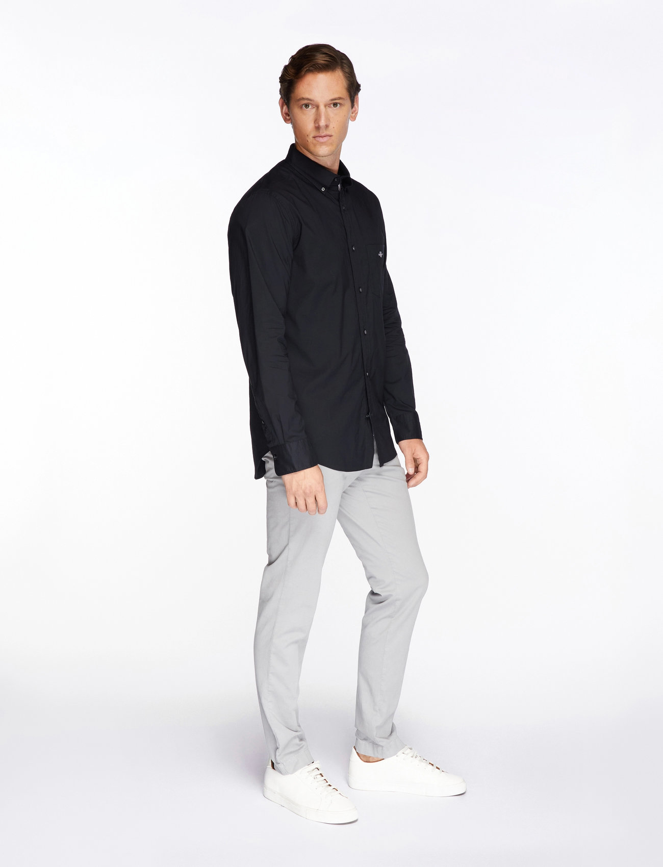 GANT - REG CLASSIC POPLIN SHIRT - basic skjortor - black - 3