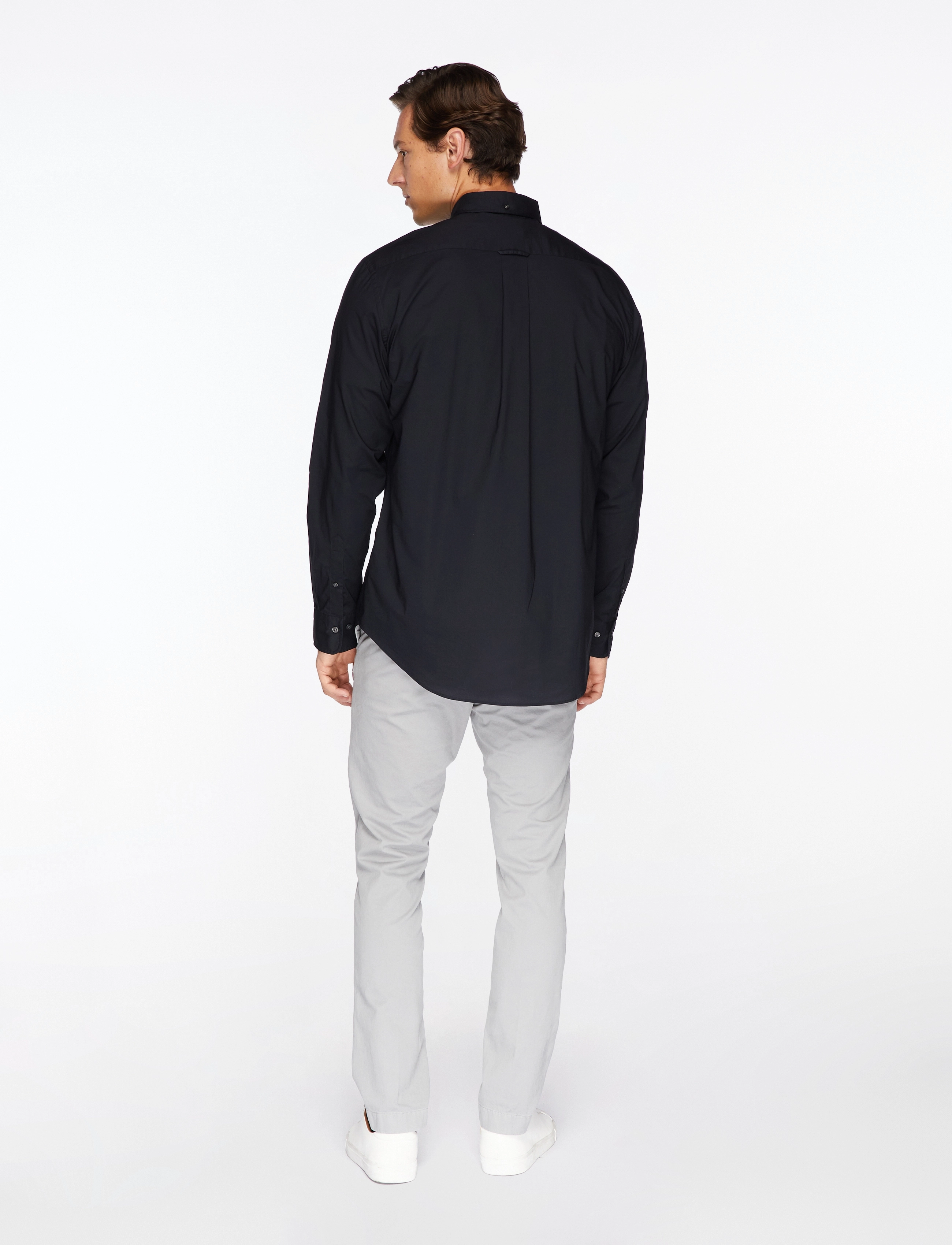 Gant - REG POPLIN SHIRT - chemises décontractées - black - 5