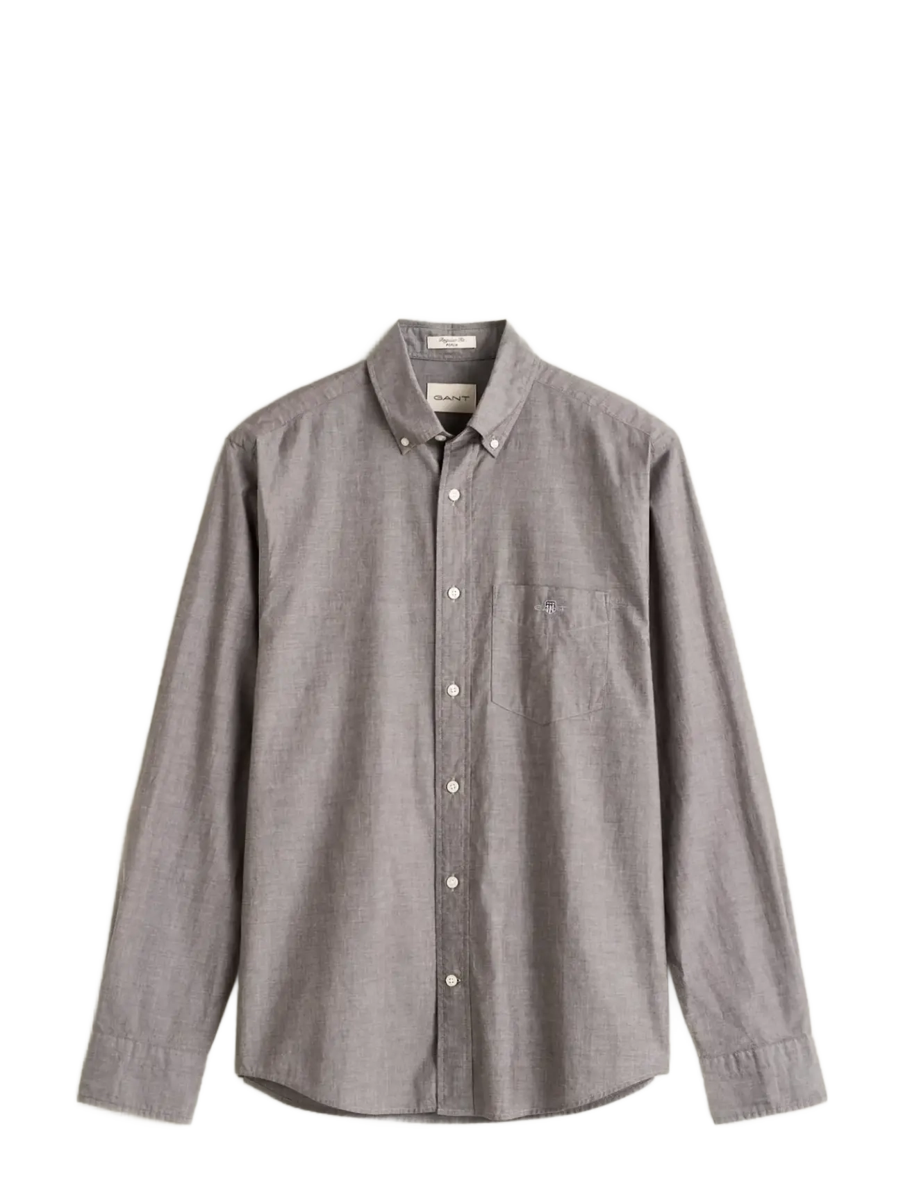 Gant REG CLASSIC POPLIN SHIRT - Nyheter - BLACK BROWN / brown