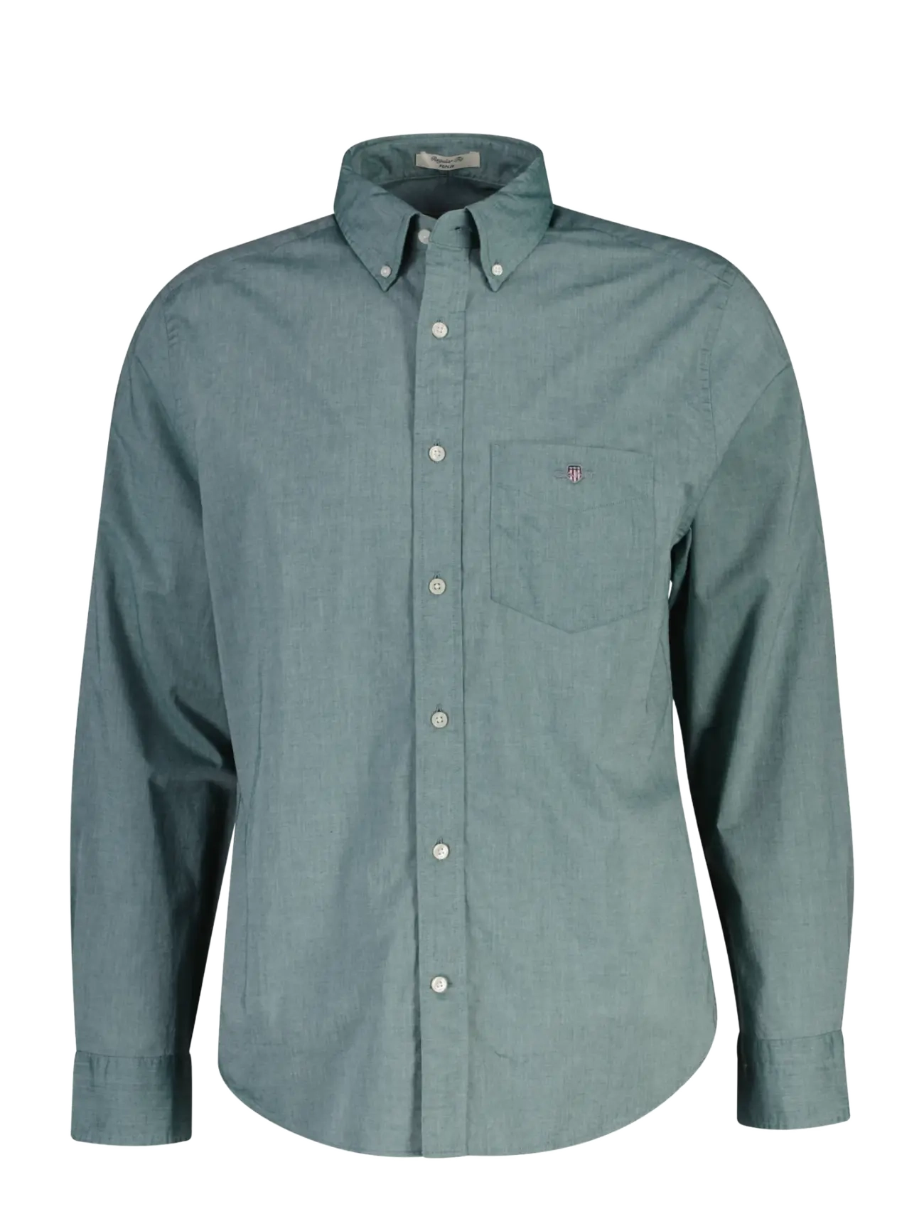 Gant - REG CLASSIC POPLIN SHIRT - casual skjortor - dark emerald - 1