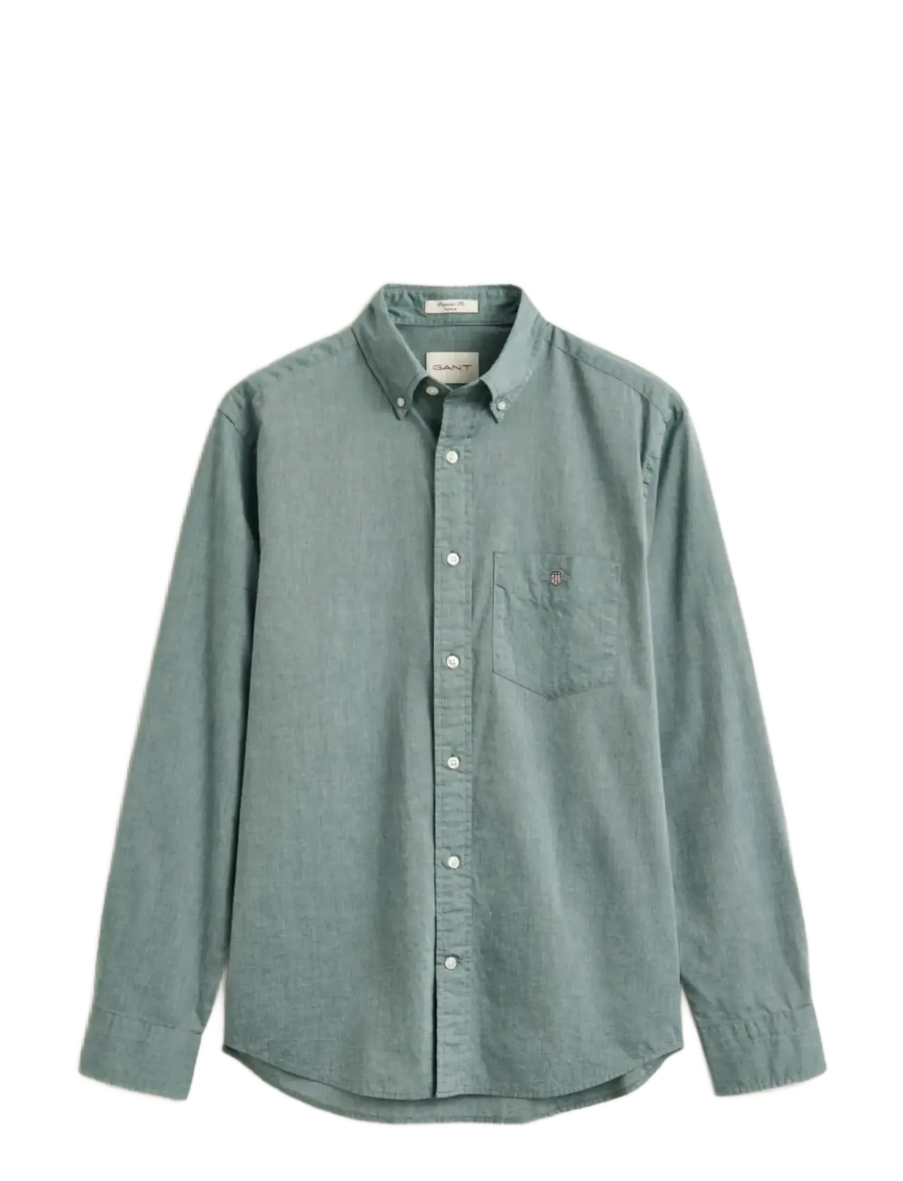 Gant - REG CLASSIC POPLIN SHIRT - vabaajasärgid - dark emerald - 1