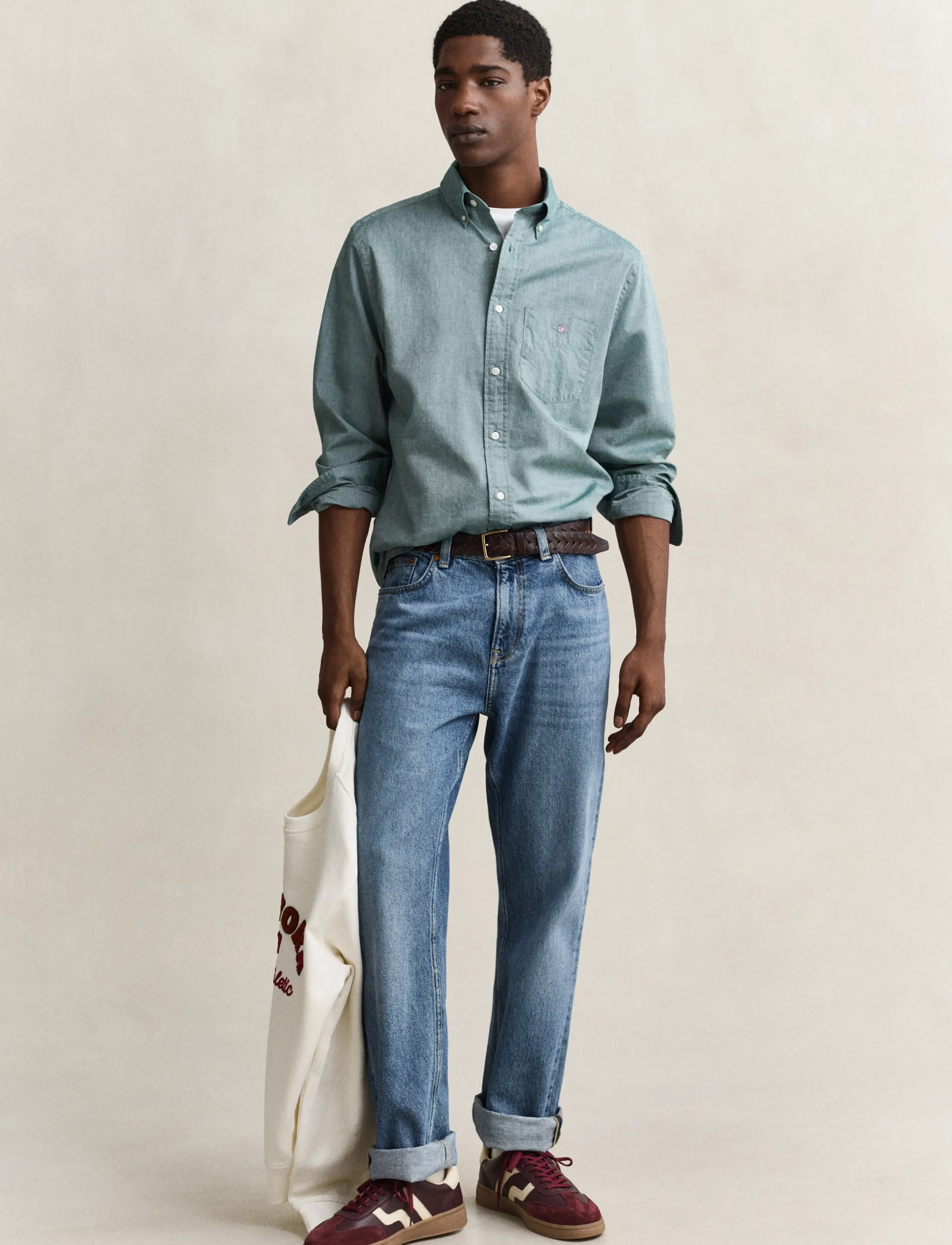 Gant Reg Classic Poplin Shirt casual skjortor herr – bild 5
