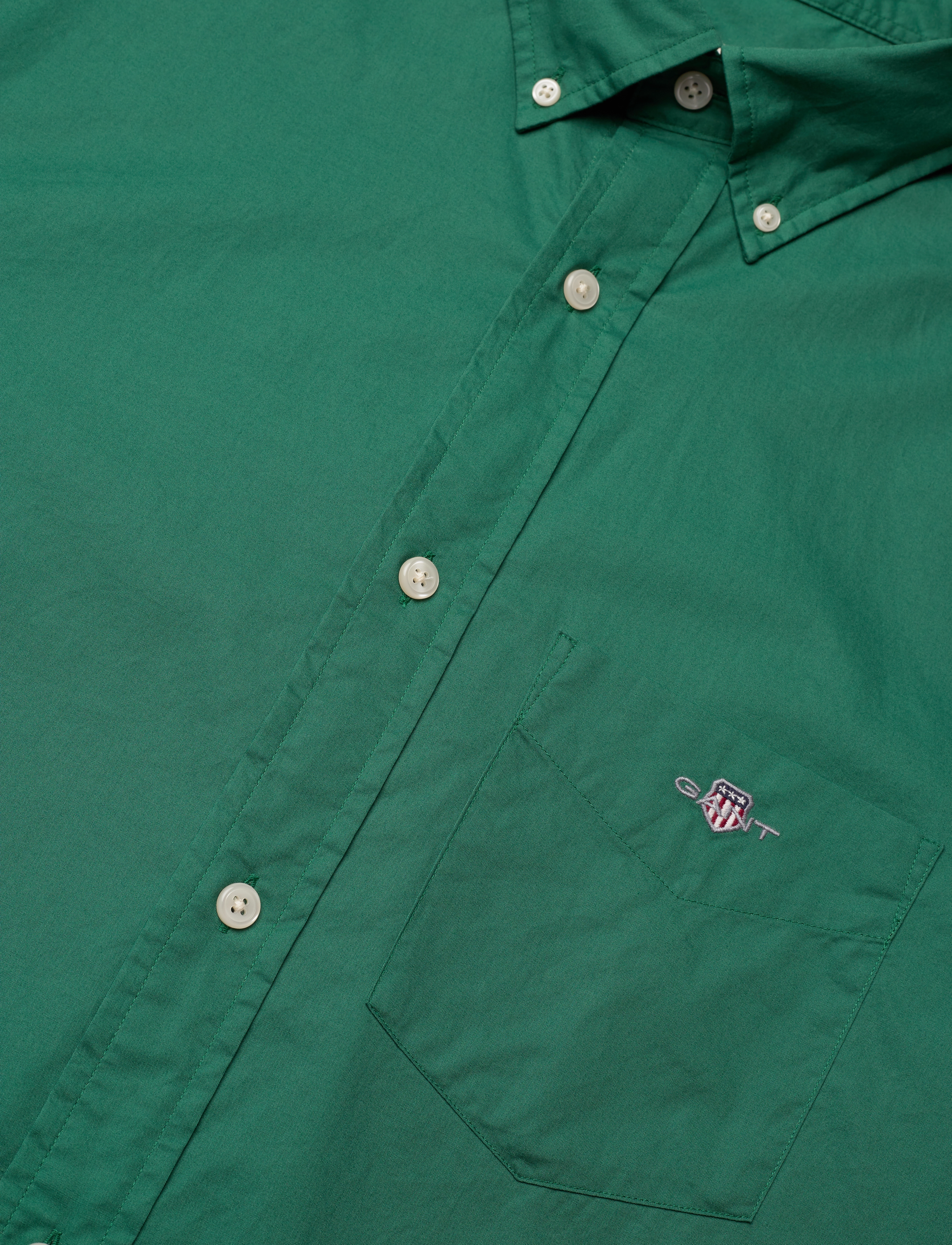 Gant - REG CLASSIC POPLIN SHIRT - basic-hemden - deep forest green - 3