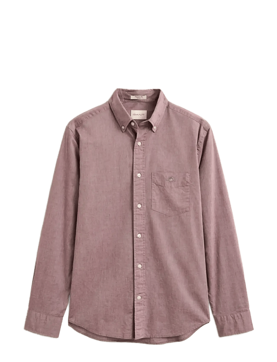 Gant - REG CLASSIC POPLIN SHIRT - casual shirts - deep grape wine - 1