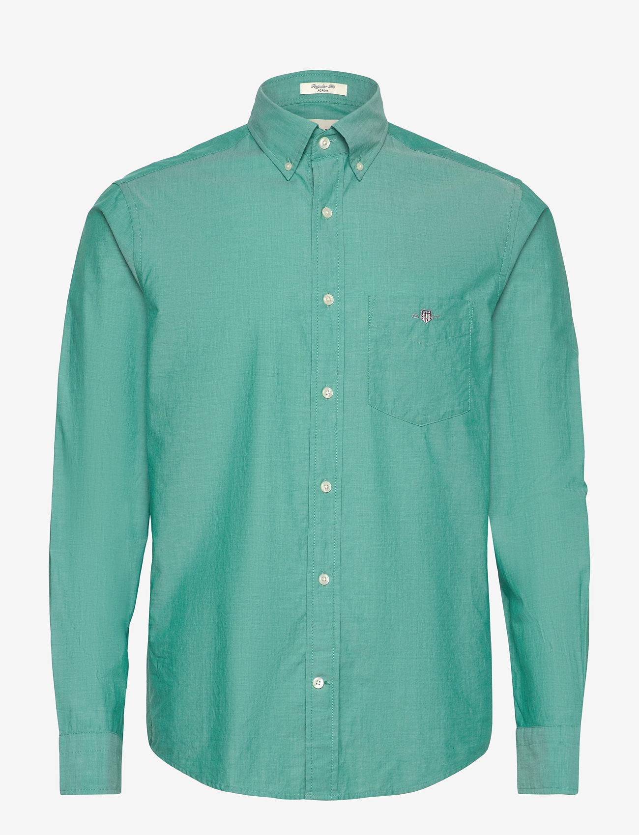 GANT - REG CLASSIC POPLIN SHIRT - casual shirts - deep green - 1
