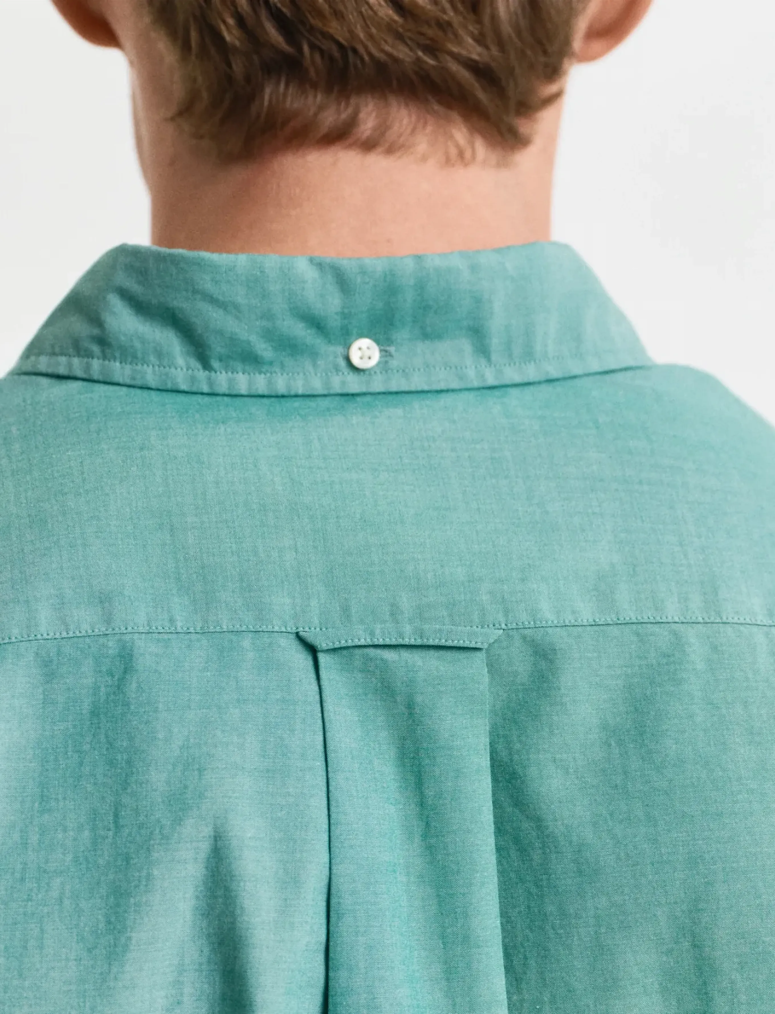 Gant - REG POPLIN SHIRT - casual shirts - deep green - 4