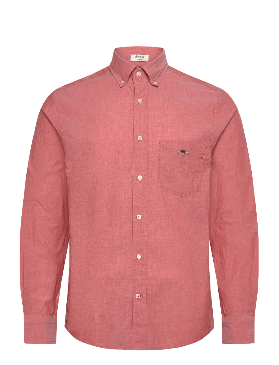 Gant - REG POPLIN SHIRT - casual shirts - deep orange - 0
