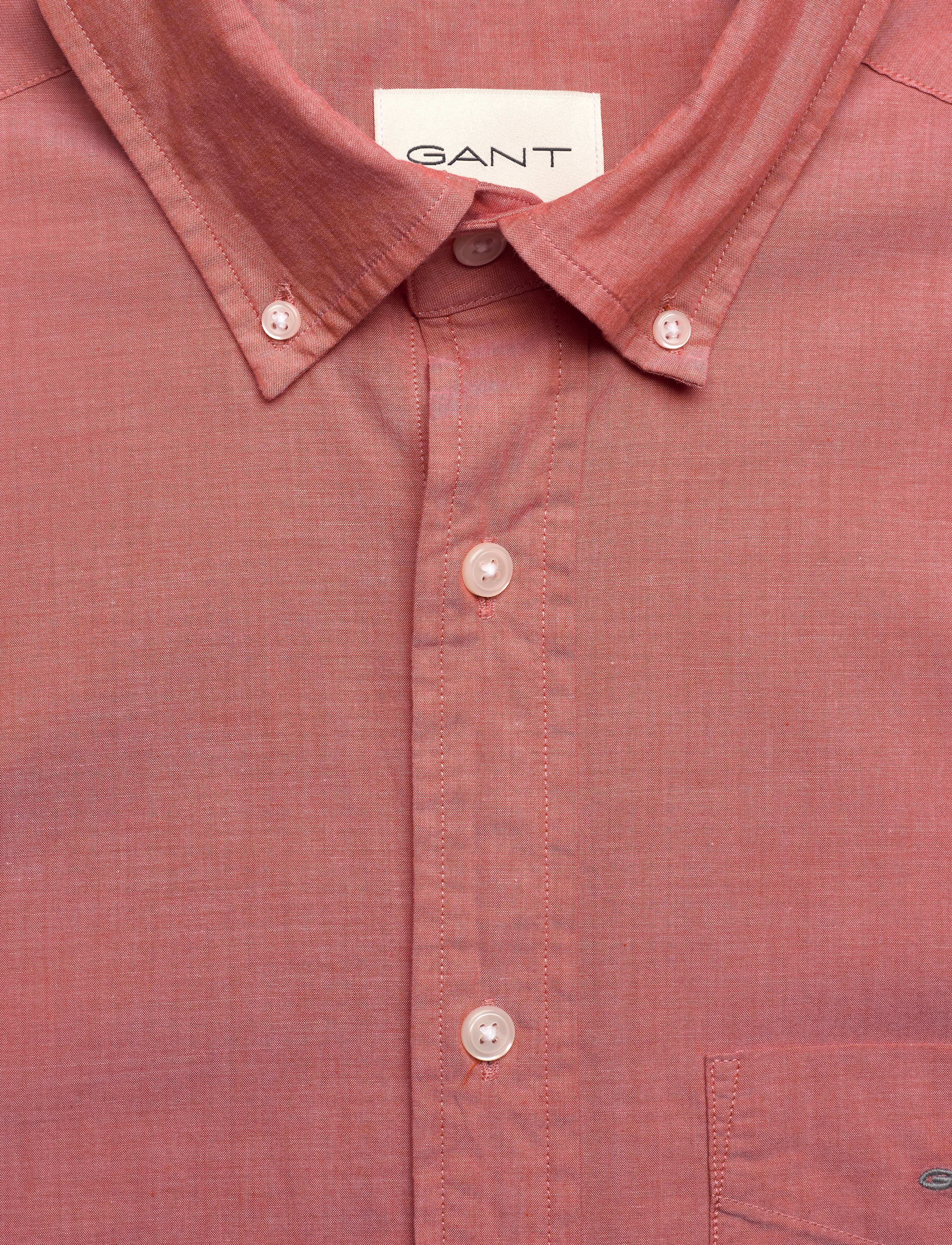 Gant - REG POPLIN SHIRT - casual shirts - deep orange - 2