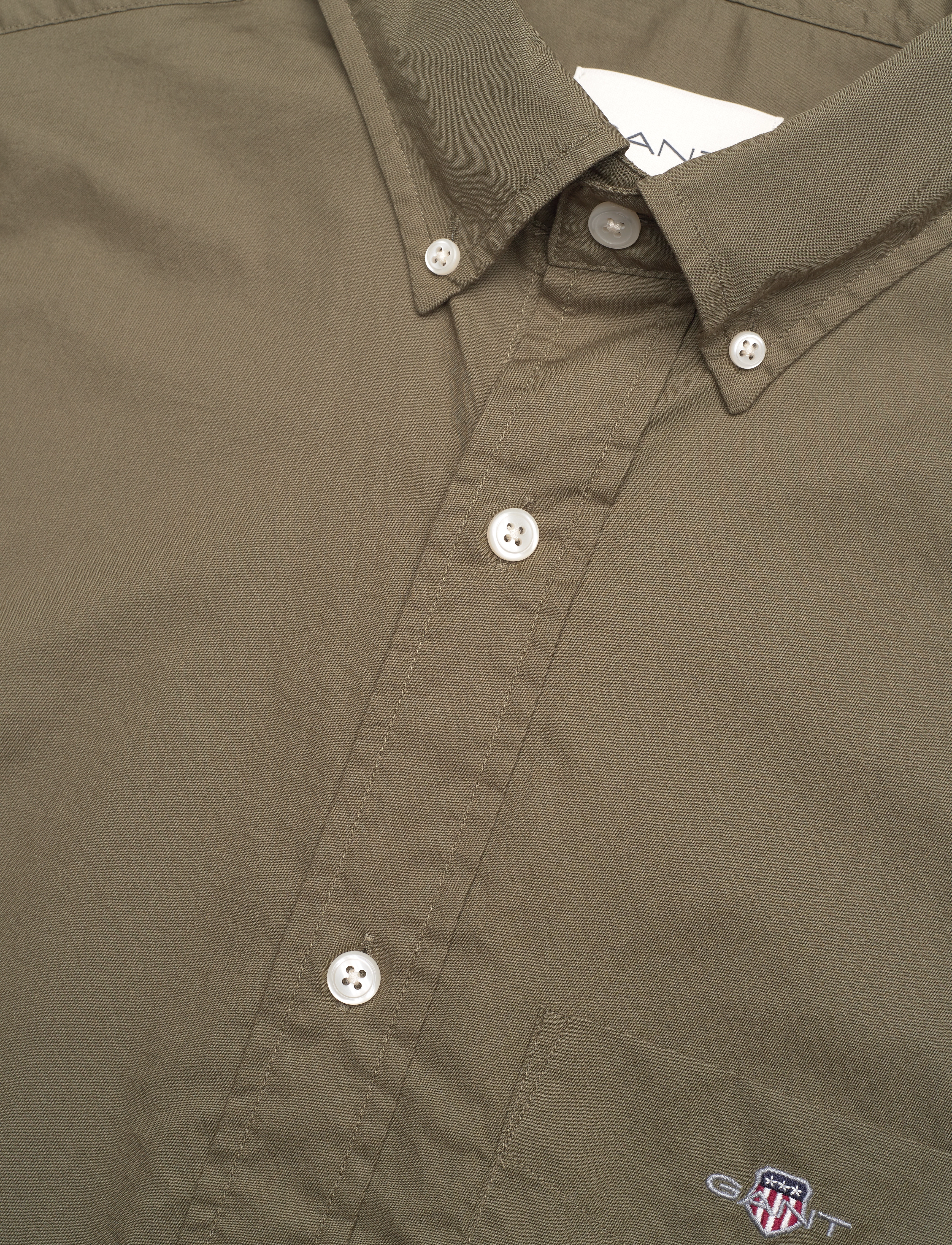 Gant - REG CLASSIC POPLIN SHIRT - basic skjorter - juniper green - 3