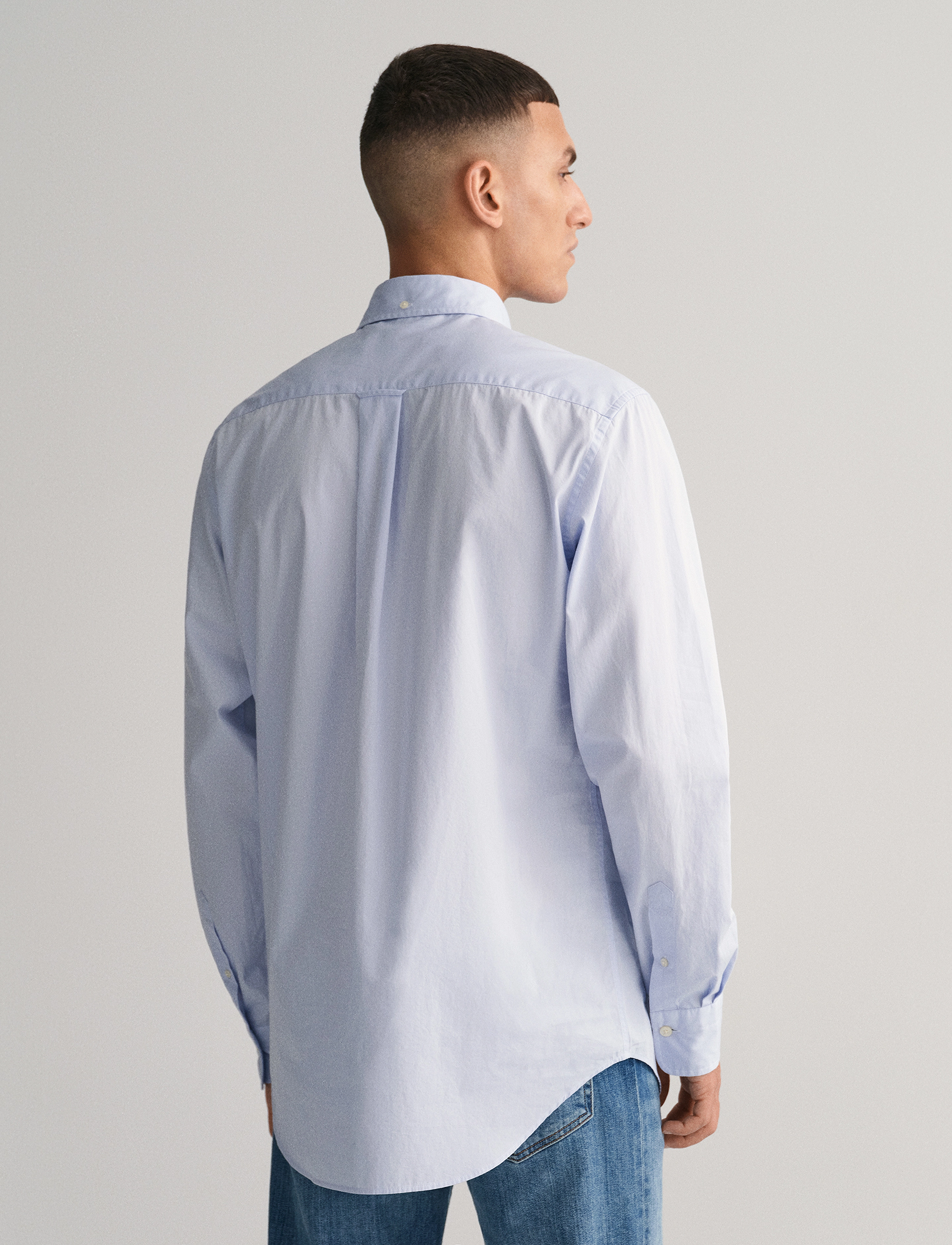 Gant - REG POPLIN SHIRT - casual hemden - light blue - 3