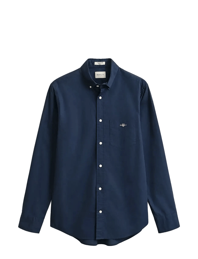 Gant - REG CLASSIC POPLIN SHIRT - casual skjorter - marine - 1