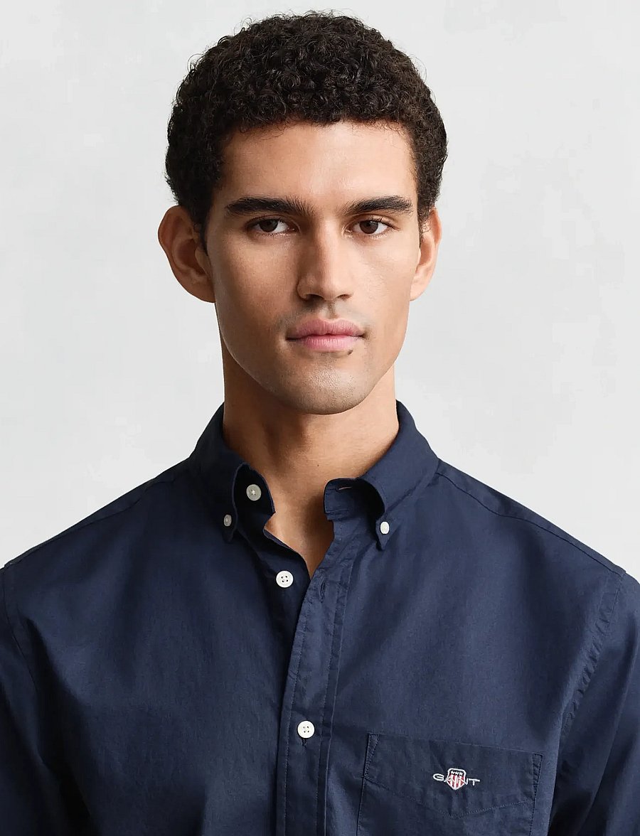 Gant - REG POPLIN SHIRT - casual hemden - marine - 4