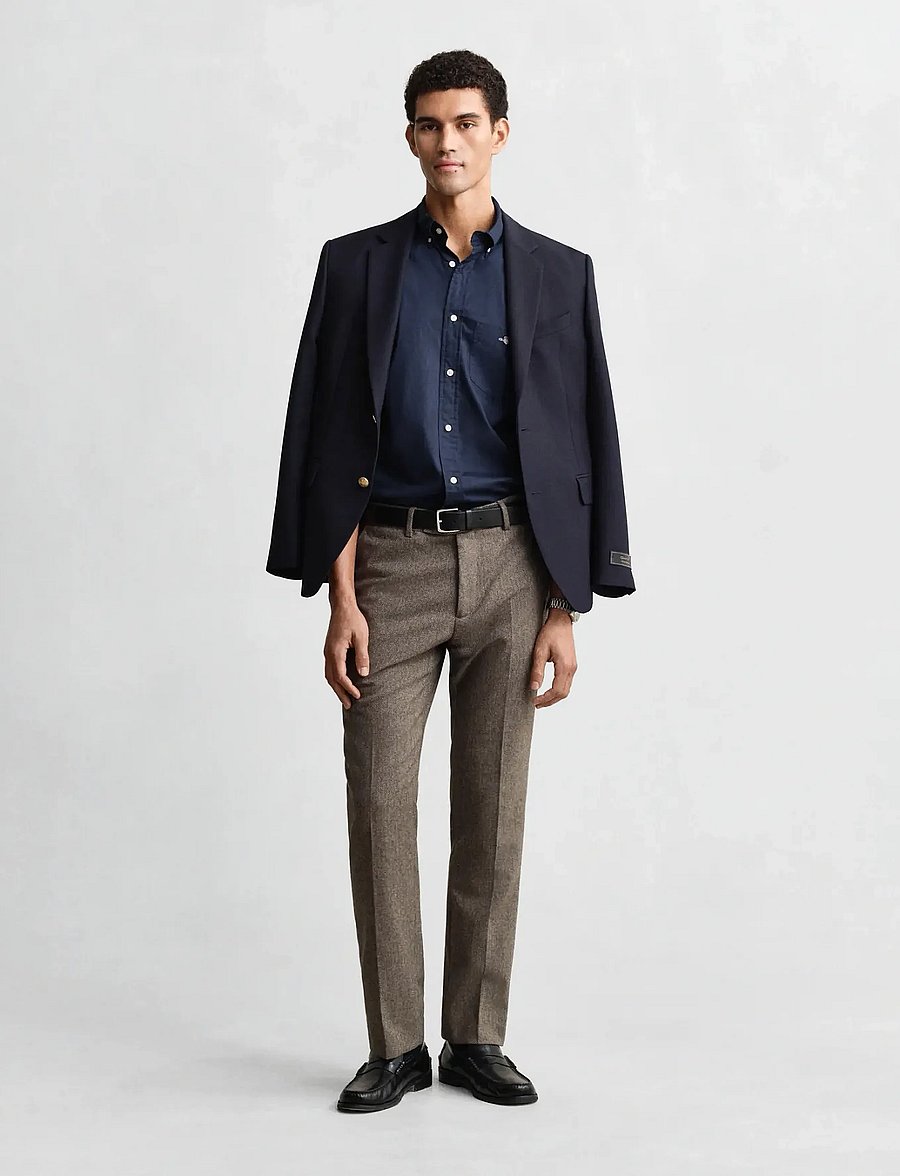 Gant - REG POPLIN SHIRT - casual hemden - marine - 5