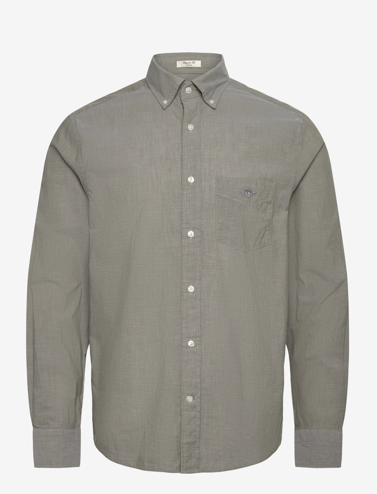 Gant - REG CLASSIC POPLIN SHIRT - casual hemden - moss green - 0