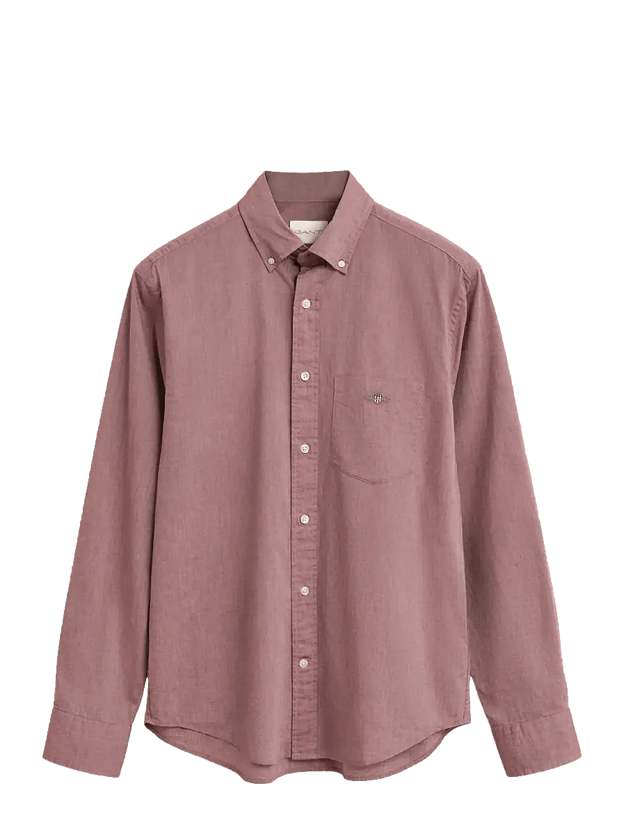 Gant - REG POPLIN SHIRT - vabaajasärgid - plumped red melange - 1