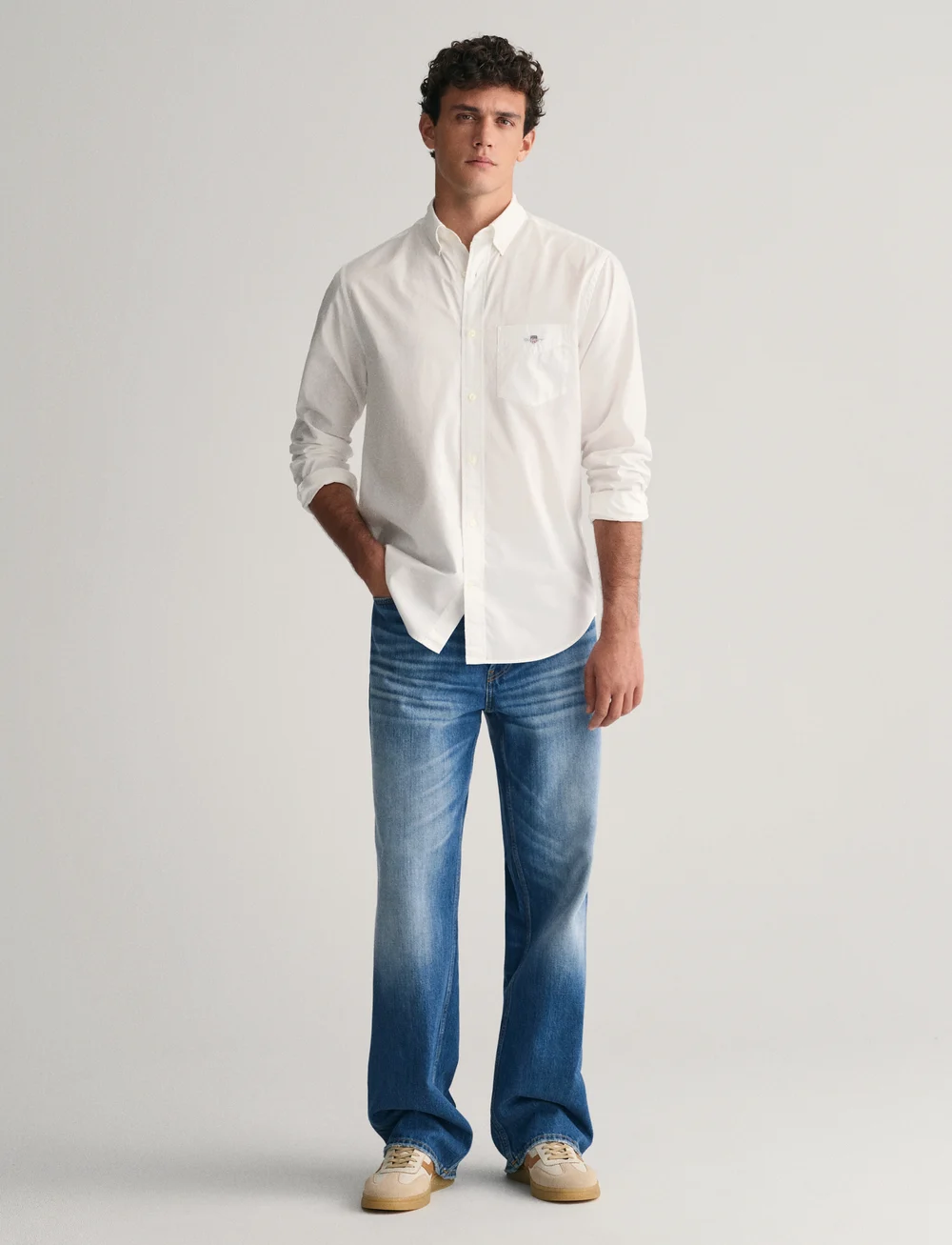 GANT - REG CLASSIC POPLIN SHIRT - basic-hemden - white - 5