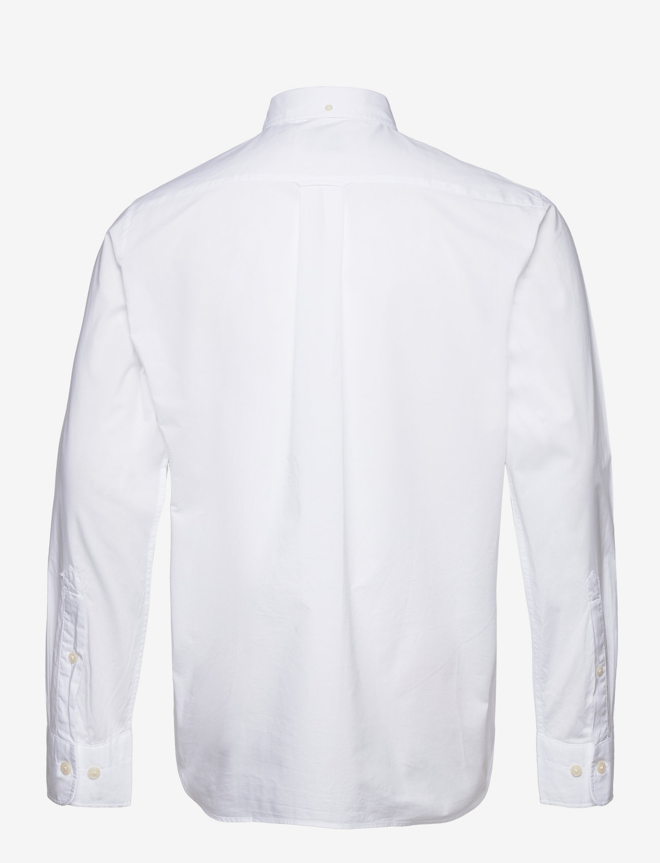 Gant - REG POPLIN SHIRT - vabaajasärgid - white - 2