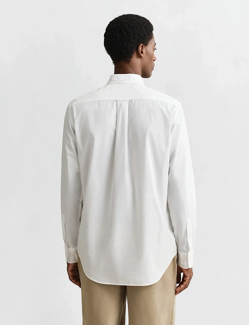 Gant - REG CLASSIC POPLIN SHIRT - casual skjorter - white - 3