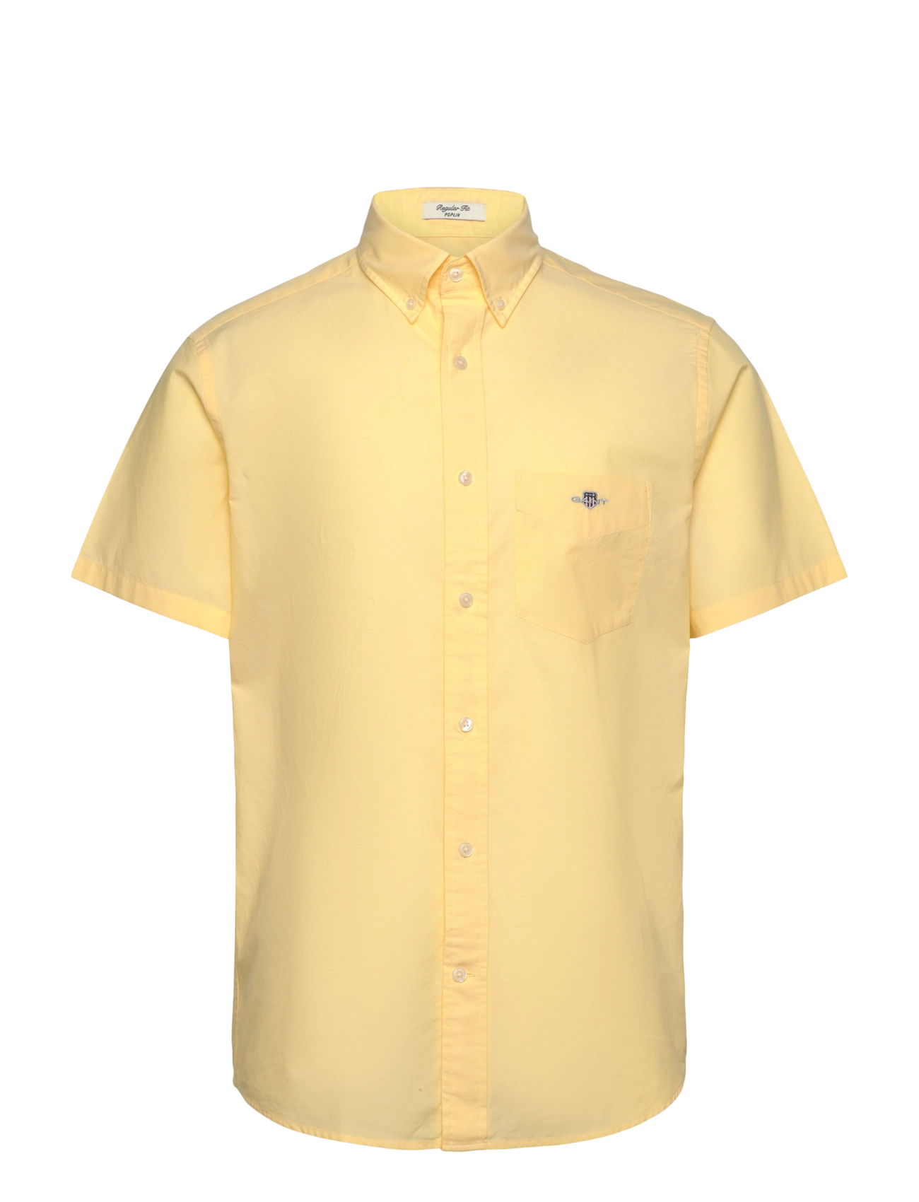 Gant REG CLASSIC POPLIN SS SHIRT - Skjorter - BANANA YELLOW / yellow