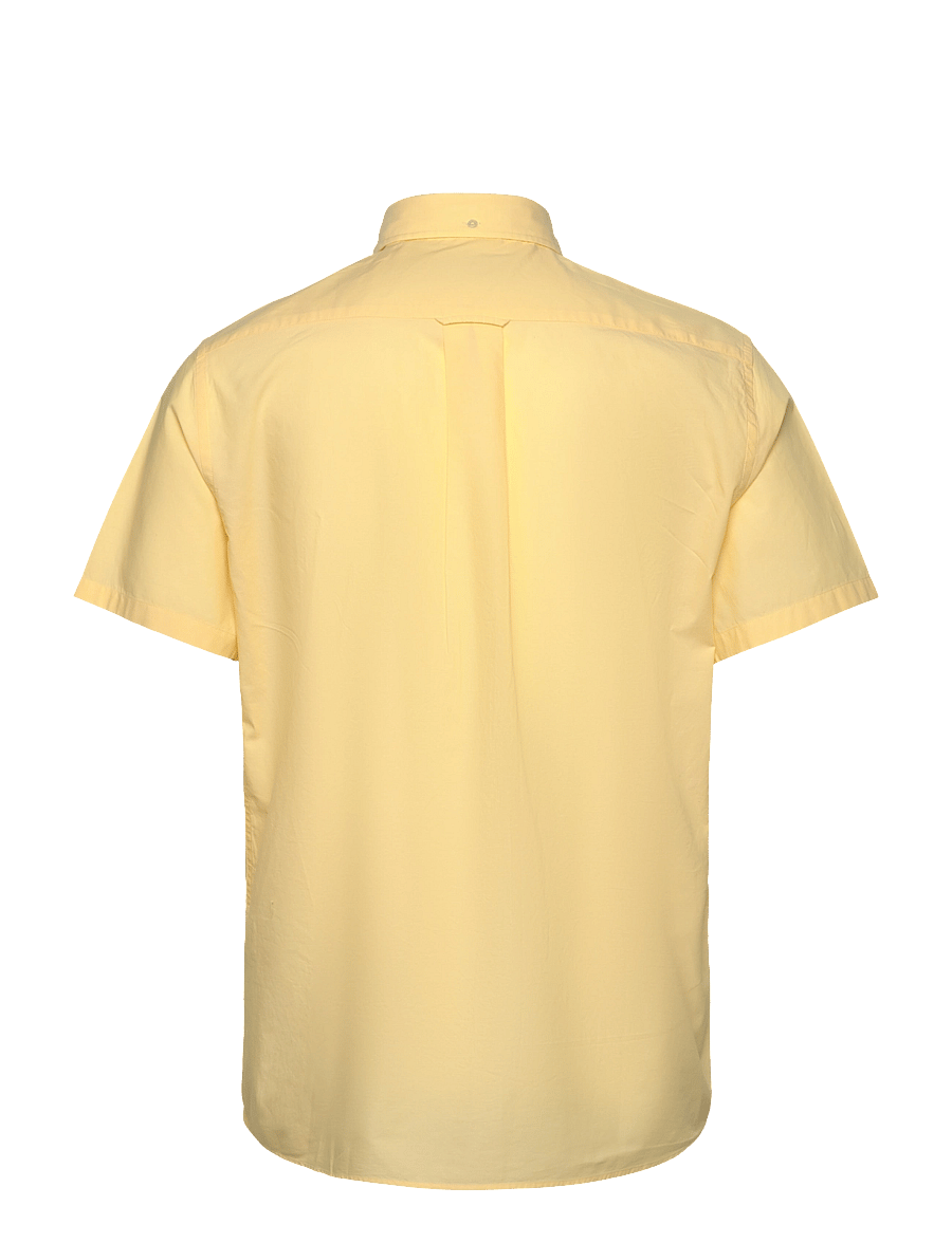 Gant - REG CLASSIC POPLIN SS SHIRT - kortærmede skjorter - banana yellow - 1