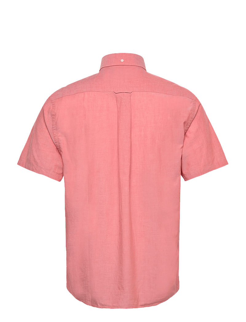 GANT - REG CLASSIC POPLIN SS SHIRT - kortærmede skjorter - deep orange - 1