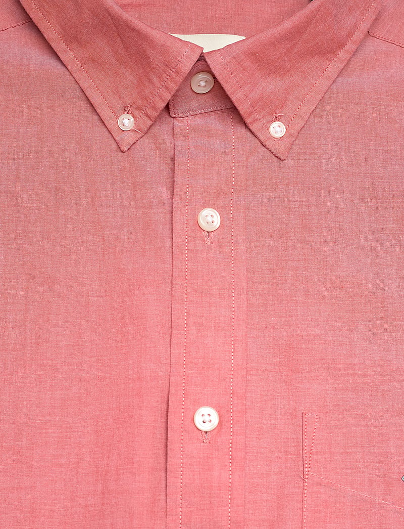 GANT - REG CLASSIC POPLIN SS SHIRT - kortærmede skjorter - deep orange - 2
