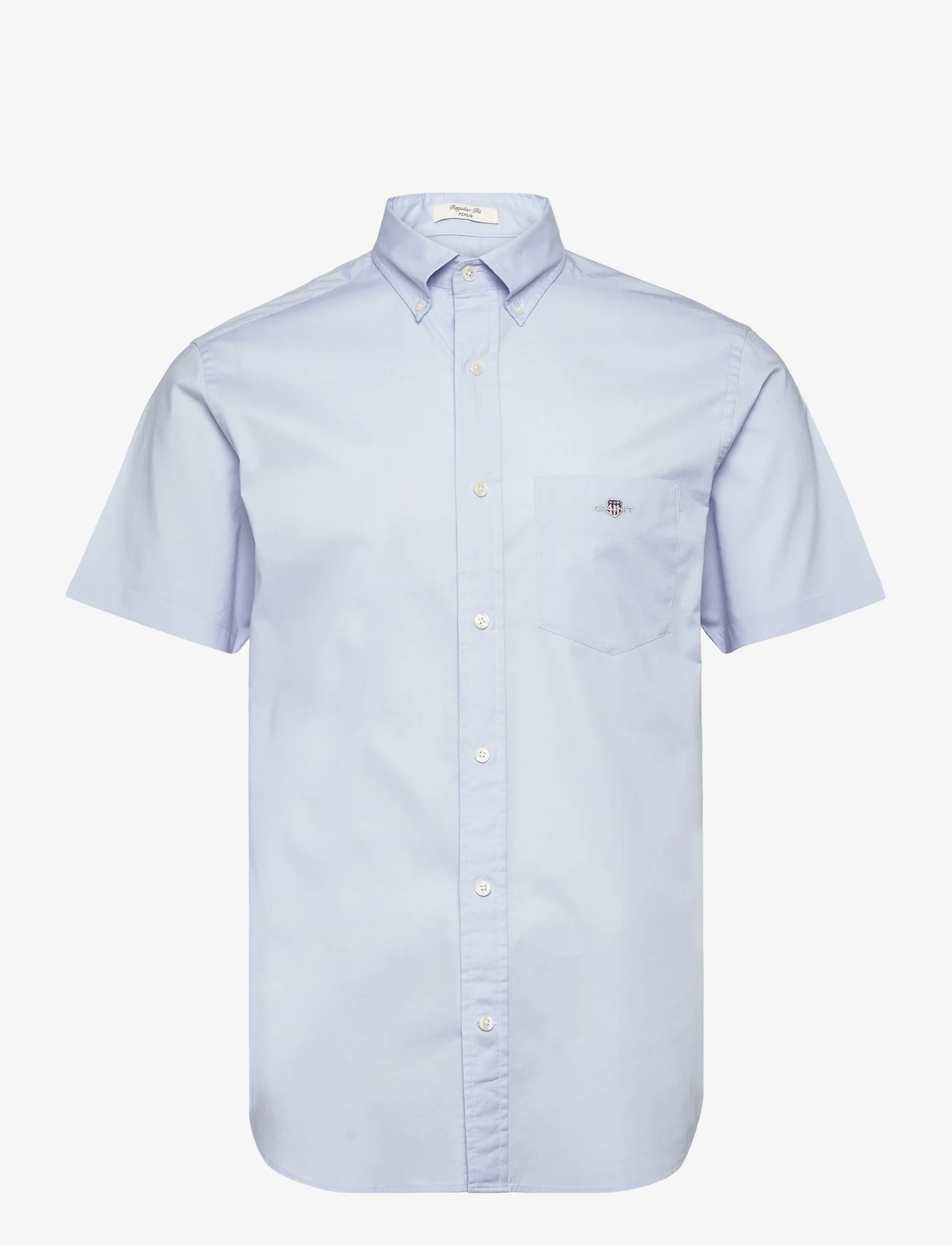 GANT - REG POPLIN SS SHIRT - basic skjortor - light blue - 0