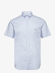 GANT - REG POPLIN SS SHIRT - laisvalaikio marškiniai - light blue - 0