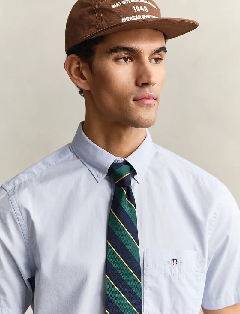 GANT - REG CLASSIC POPLIN SS SHIRT - chemises à manches courtes - light blue - 4