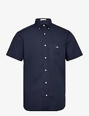 GANT - REG POPLIN SS SHIRT - basic shirts - marine - 0