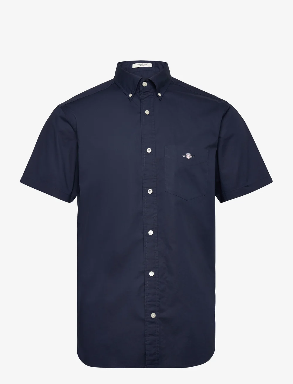 GANT - REG CLASSIC POPLIN SS SHIRT - basic shirts - marine - 0