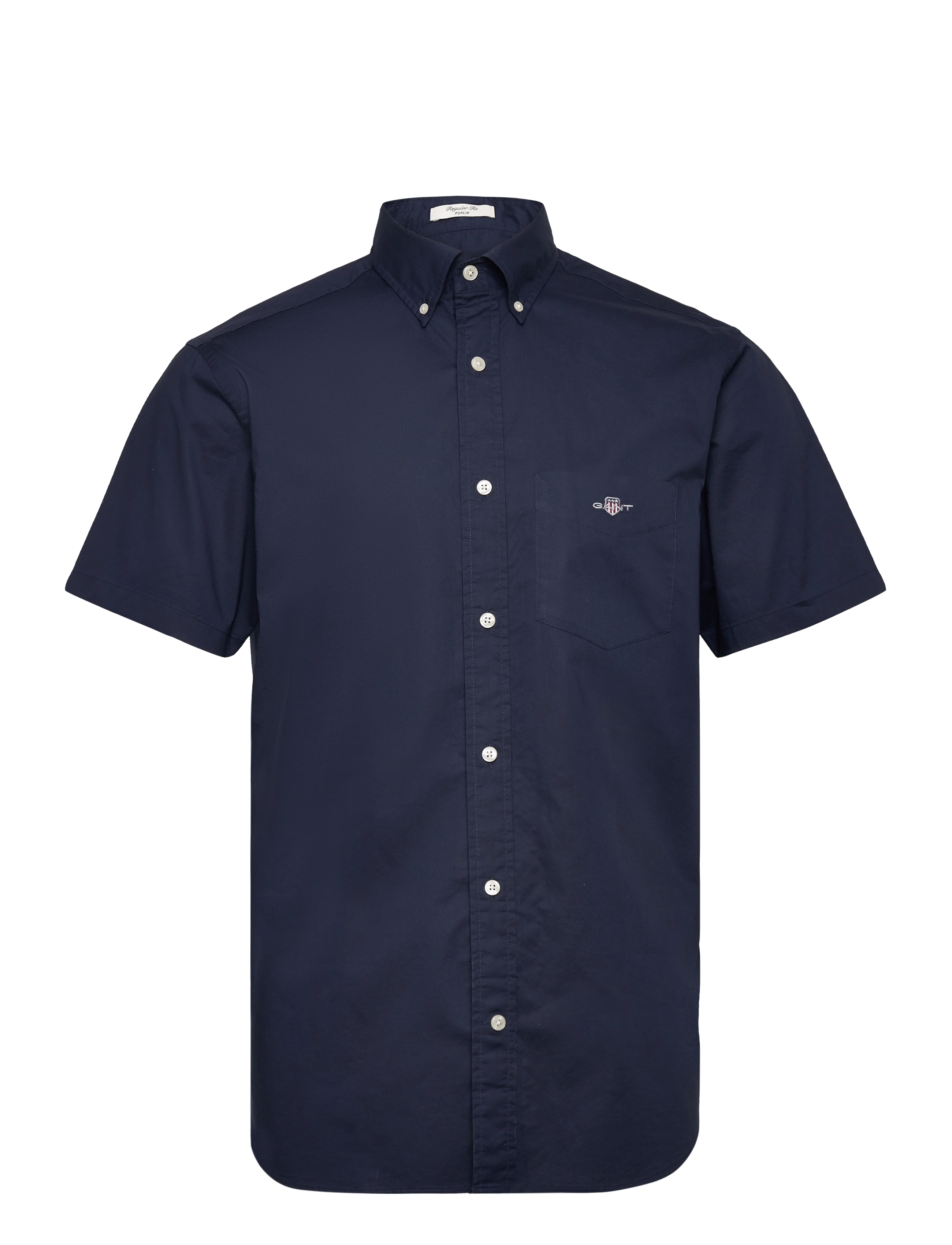 Gant REG CLASSIC POPLIN SS SHIRT - Basic shirts - MARINE / navy