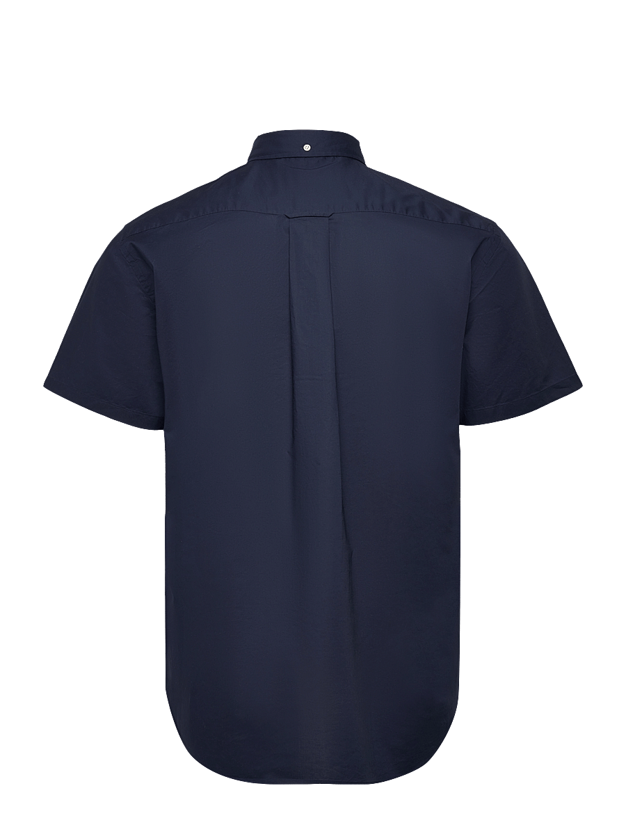Gant - REG CLASSIC POPLIN SS SHIRT - kurzarmhemden - marine - 2