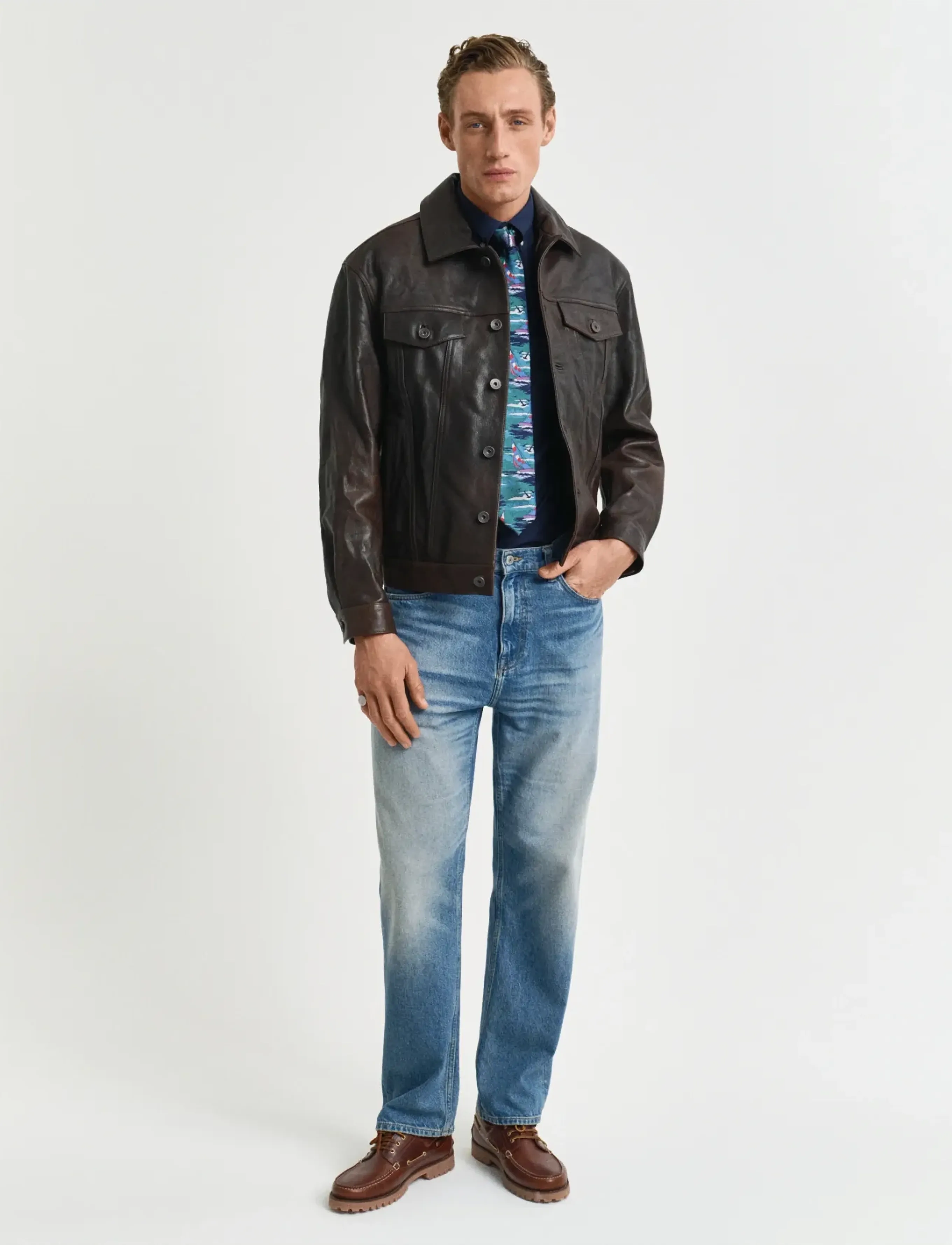 Gant - REG CLASSIC POPLIN SS SHIRT - lühikeste varrukatega särgid - marine - 5