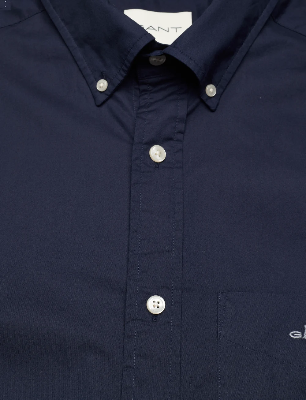 GANT - REG CLASSIC POPLIN SS SHIRT - basic shirts - marine - 2