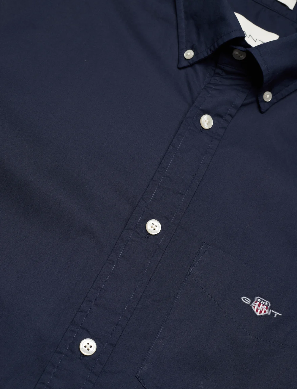 GANT - REG CLASSIC POPLIN SS SHIRT - basic shirts - marine - 3